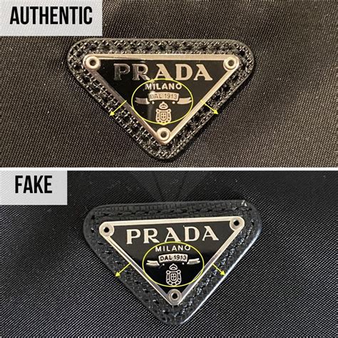 prada nylon real vs fake|real prada lining.